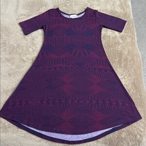 LuLaRoe Girls' Geometric Pattern Dress